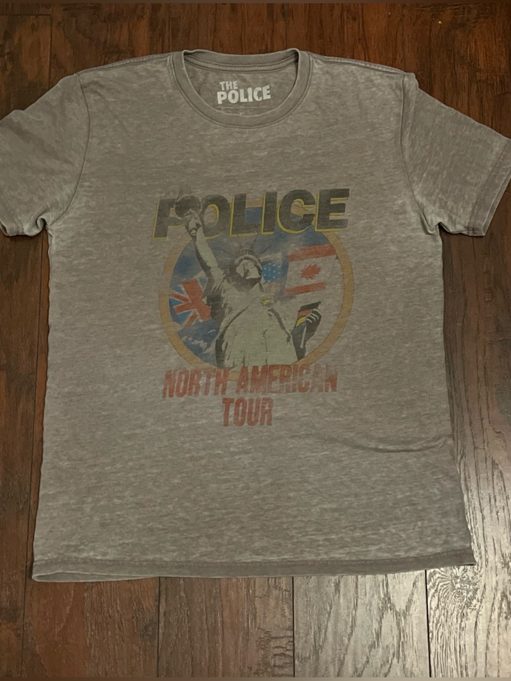 Gray T-Shirt with Graphic Print